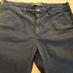 Mens Liverpool 34W black twill shorts
